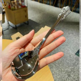 Stainless Steel Western Tableware Round Head (Option: Ruyi Long Handle)